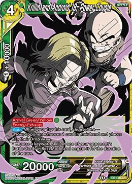 Krillin and Android 18 Power Couple Alternate Art Foil DB1-093 Special Anniversary Set 2020 Dragonball Super card