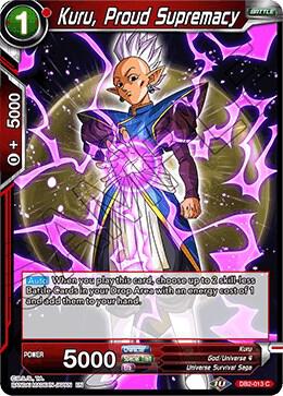 Kuru Proud Supremacy Foil DB2-013 Draft Box 05 - Divine Multiverse Dragonball Super card