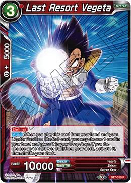 Last Resort Vegeta BT7-010 Assault of the Saiyans Dragonball Super card