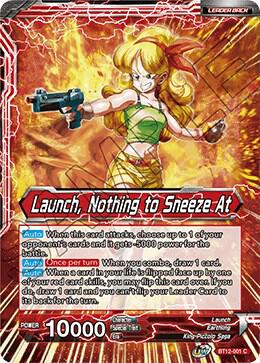 Launch Launch Nothing to Sneeze At BT12-001 Vicious Rejuvenation Dragonball Super card