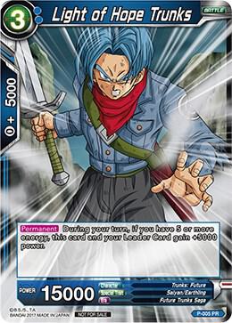 Light of Hope Trunks Foil Version P-005 Promotion Cards Dragonball Super card
