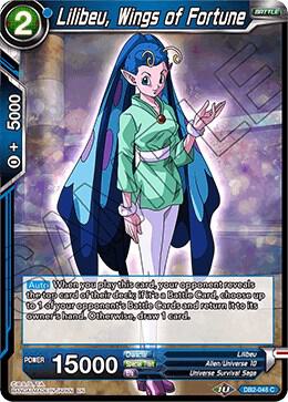 Lilibeu Wings of Fortune DB2-048 Draft Box 05 - Divine Multiverse Dragonball Super card