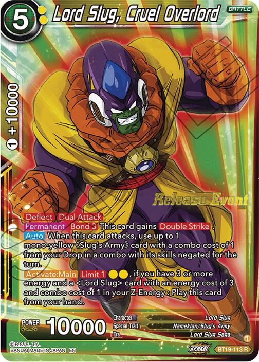 Lord Slug Cruel Overlord Fighters Ambition Holiday Pack BT19-113 Tournament Promotion Cards Dragonball Super card