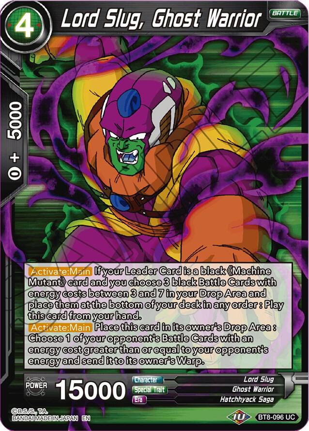 Lord Slug Ghost Warrior Foil BT8-096 Malicious Machinations Dragonball Super card