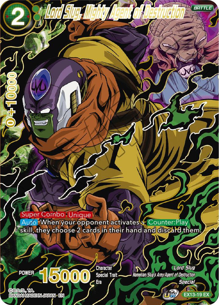 Lord Slug Mighty Agent of Destruction Foil EX13-19 Special Anniversary Set 2020 Dragonball Super card