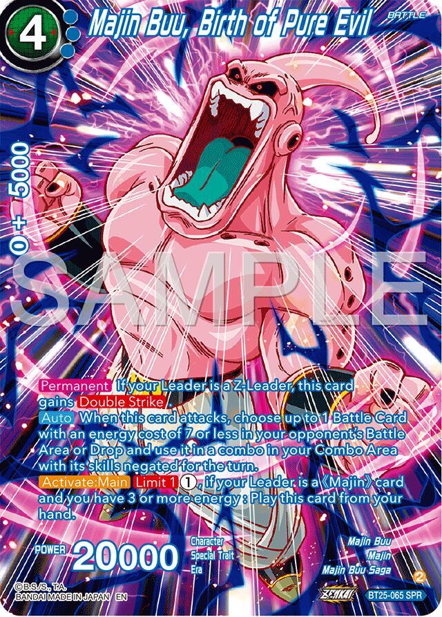 Majin Buu Birth of Pure Evil SPR BT25-065 Legend of the Dragon Balls Dragonball Super card