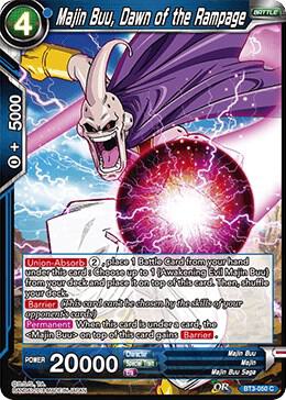 Majin Buu Dawn of the Rampage Foil BT3-050 Cross Worlds Dragonball Super card