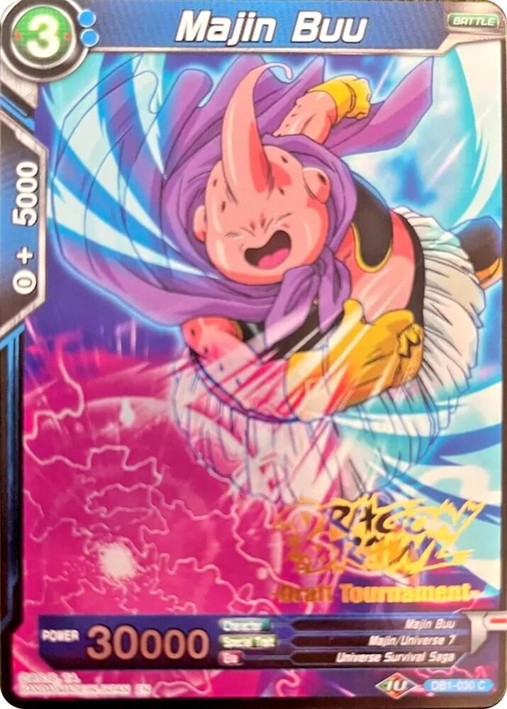 Majin Buu Dragon Brawl Draft Tournament Gold Stamped Foil DB1-030 Promotion Cards Dragonball Super card