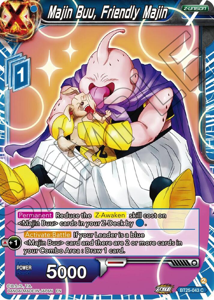 Majin Buu Friendly Majin BT25-043 Legend of the Dragon Balls Dragonball Super card