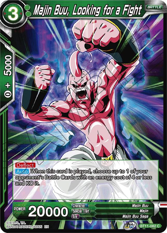 Majin Buu Looking for a Fight BT11-082 Vermilion Bloodline Dragonball Super card
