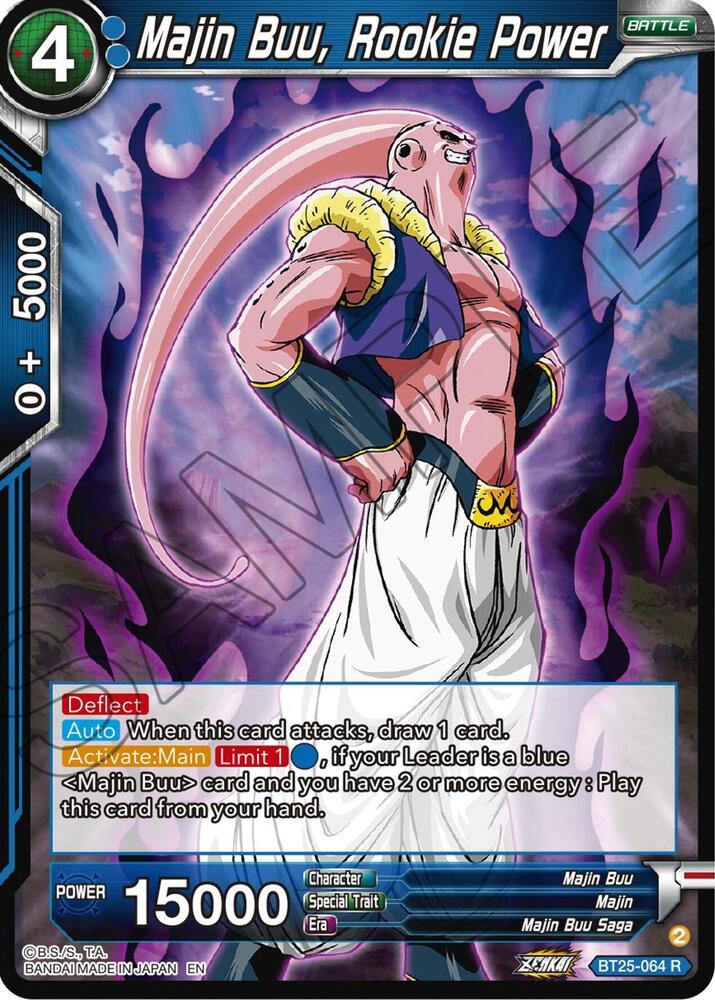 Majin Buu Rookie Power BT25-064 Legend of the Dragon Balls Dragonball Super card