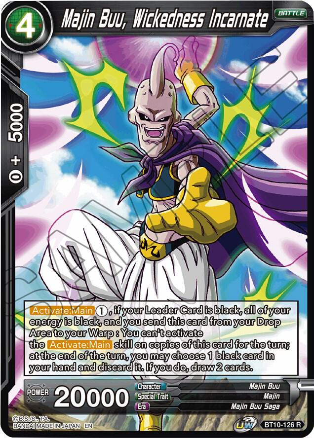 Majin Buu Wickedness Incarnate Foil BT10-126 Rise of the Unison Warrior Dragonball Super card