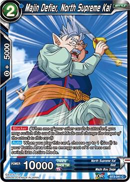 Majin Defier North Supreme Kai Foil BT3-041 Cross Worlds Dragonball Super card