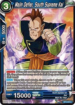 Majin Defier South Supreme Kai Foil BT3-040 Cross Worlds Dragonball Super card