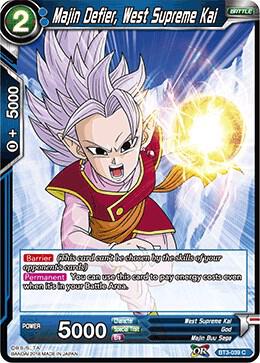 Majin Defier West Supreme Kai BT3-039 Cross Worlds Dragonball Super card