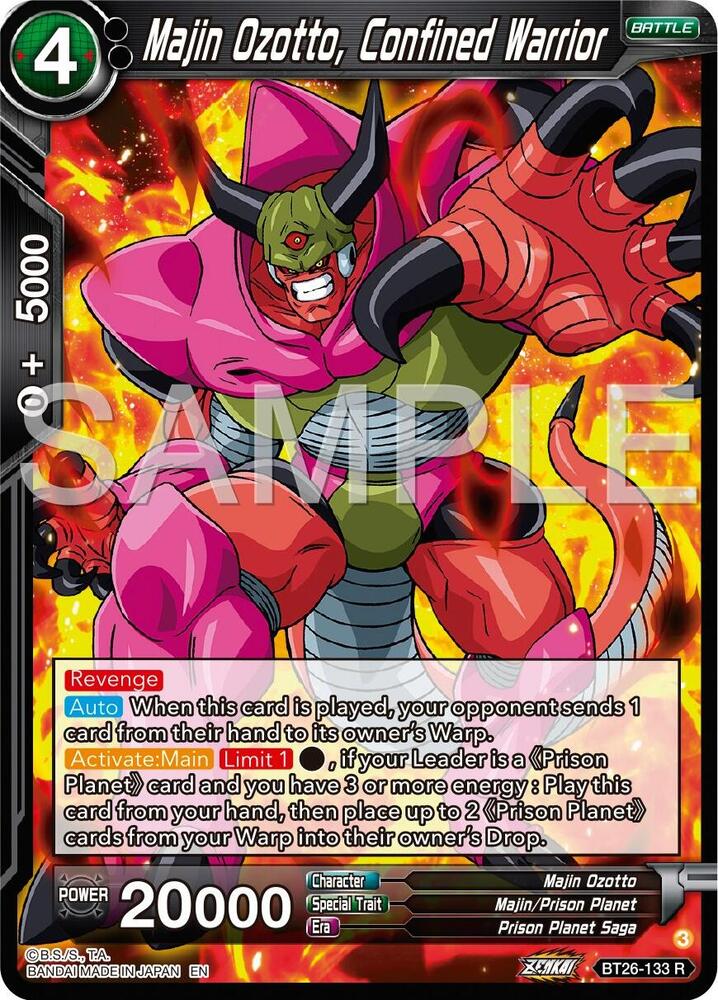Majin Ozotto Confined Warrior Foil BT26-133 Ultimate Advent Dragonball Super card