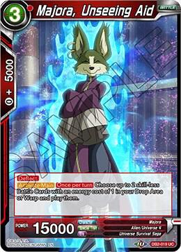 Majora Unseeing Aid DB2-019 Draft Box 05 - Divine Multiverse Dragonball Super card