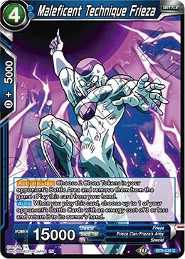 Maleficent Technique Frieza BT8-035 Malicious Machinations Dragonball Super card