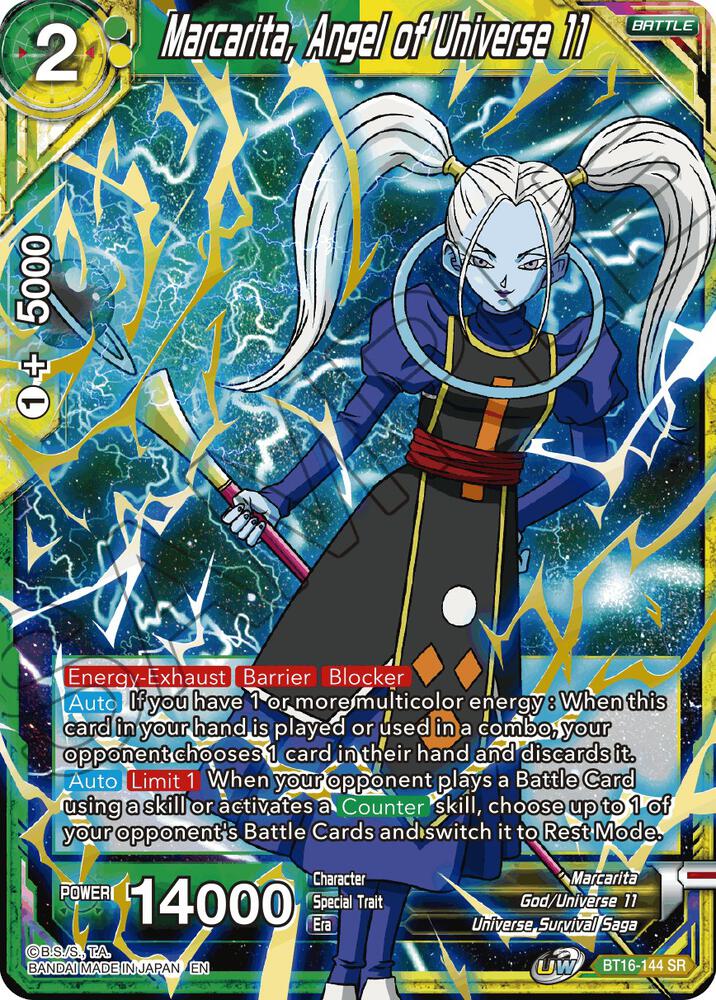 Marcarita Angel of Universe 11 BT16-144 Realm of the Gods Dragonball Super card