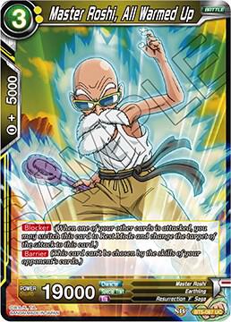 Master Roshi All Warmed Up Foil BT5-087 Miraculous Revival Dragonball Super card