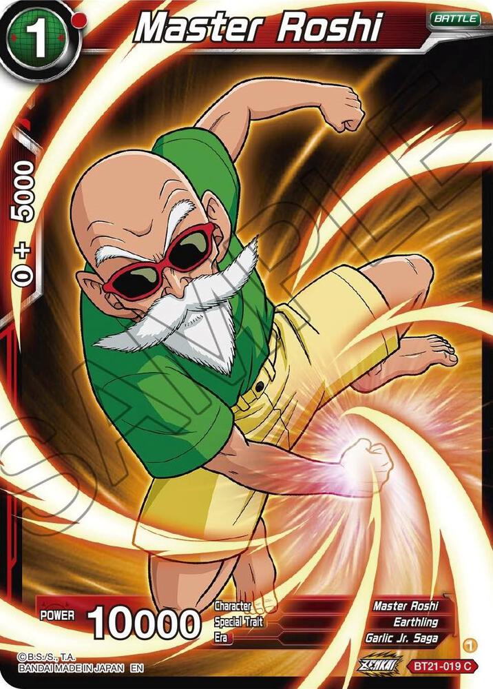 Master Roshi Foil BT21-019 Wild Resurgence Dragonball Super card