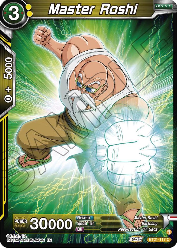 Master Roshi Foil BT21-117 Wild Resurgence Dragonball Super card