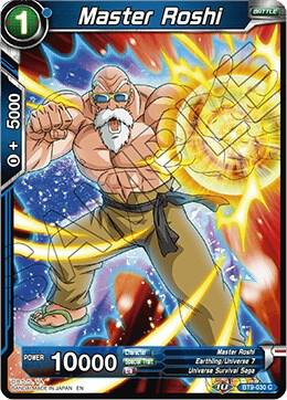 Master Roshi Foil BT9-030 Universal Onslaught Dragonball Super card