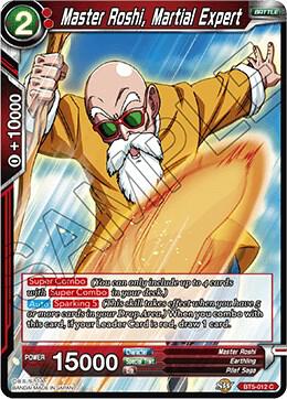 Master Roshi Martial Expert BT5-012 Miraculous Revival Dragonball Super card