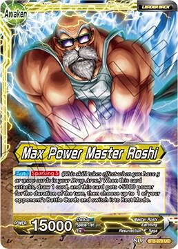 Master Roshi Max Power Master Roshi BT5-079 Miraculous Revival Dragonball Super card