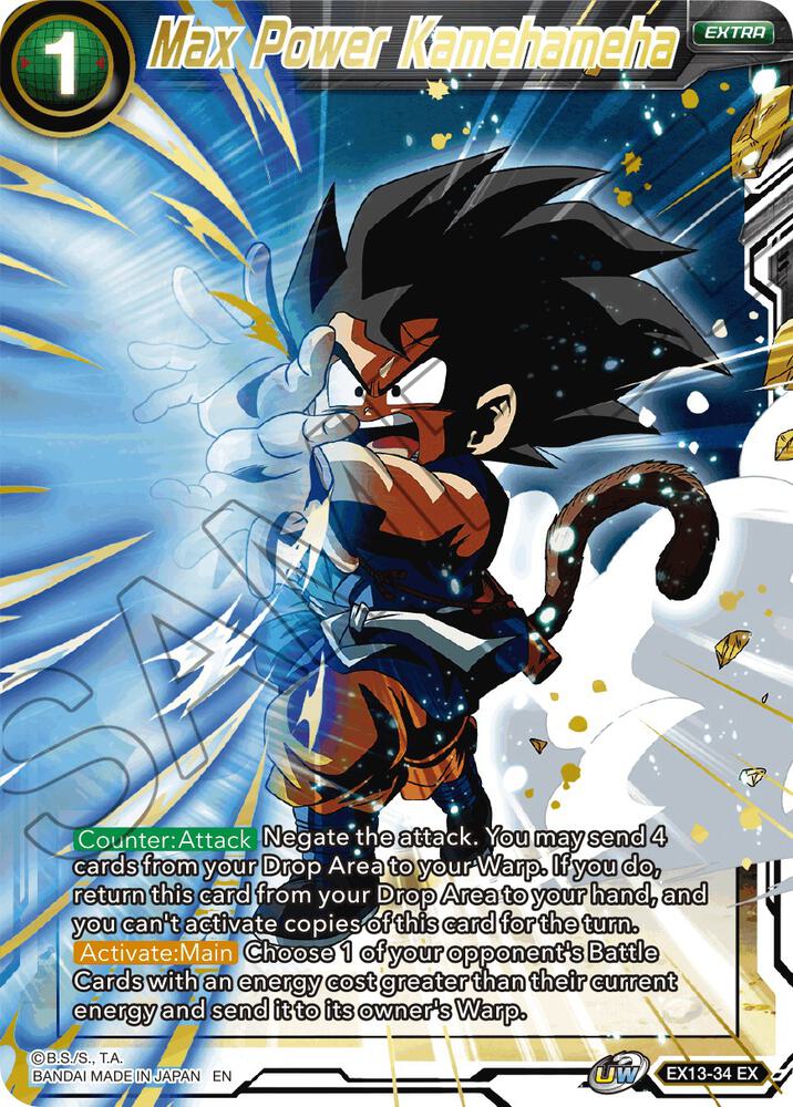 Max Power Kamehameha EX13-34 Special Anniversary Set 2020 Dragonball Super card