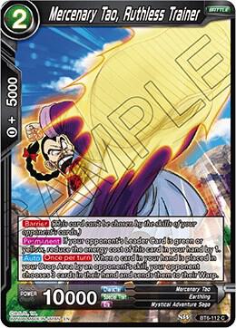 Mercenary Tao Ruthless Trainer Foil BT6-112 Destroyer Kings Dragonball Super card