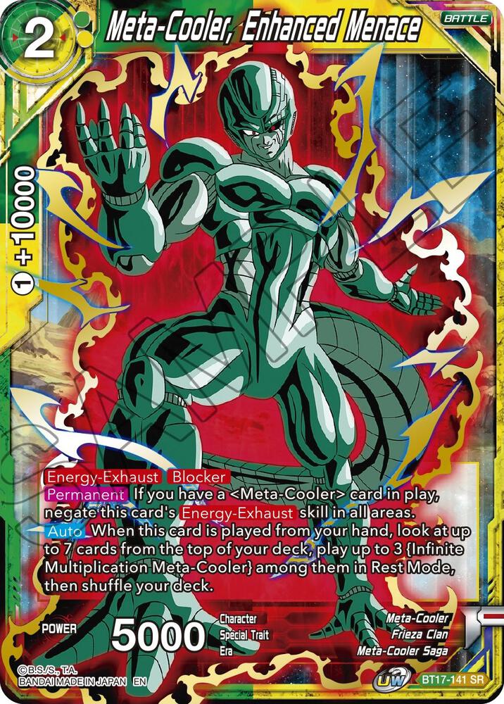 Meta Cooler Enhanced Menace BT17-141 Ultimate Squad Dragonball Super card
