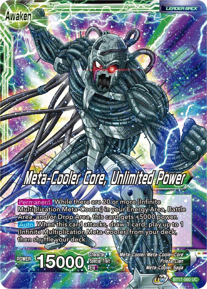Meta Cooler Meta Cooler Core Unlimited Power Foil BT17-060 Ultimate Squad Dragonball Super card