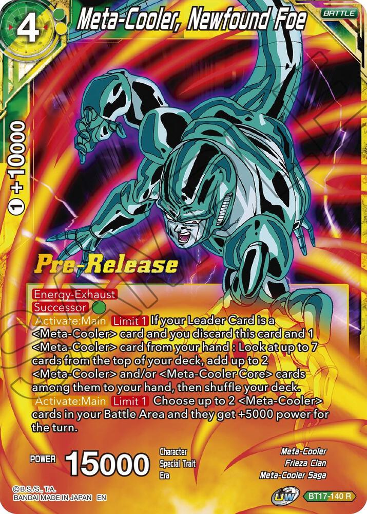 Meta Cooler Newfound Foe BT17-140 Ultimate Squad Pre-Release Cards Dragonball Super card