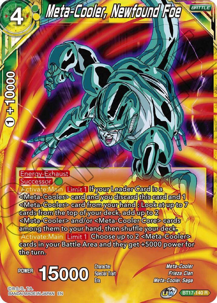 Meta Cooler Newfound Foe BT17-140 Ultimate Squad Dragonball Super card