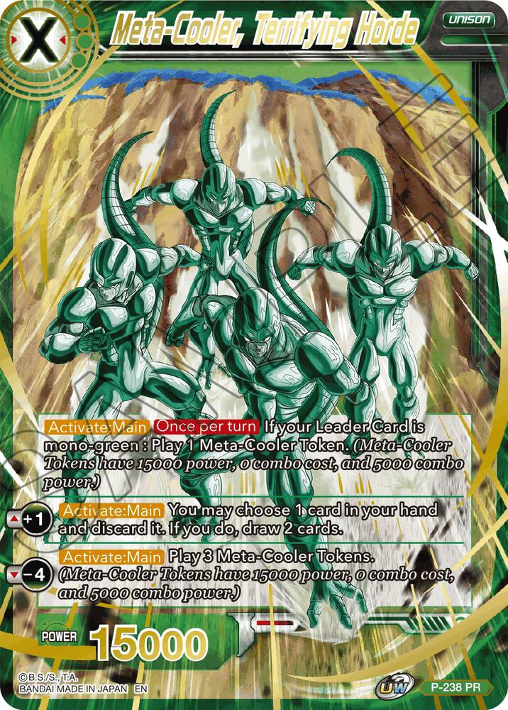 Meta Cooler Terrifying Horde Alternate Art Foil P-238 Special Anniversary Set 2021 Dragonball Super card