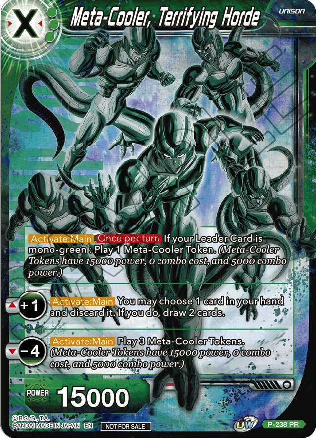 Meta Cooler Terrifying Horde P-238 Promotion Cards Dragonball Super card