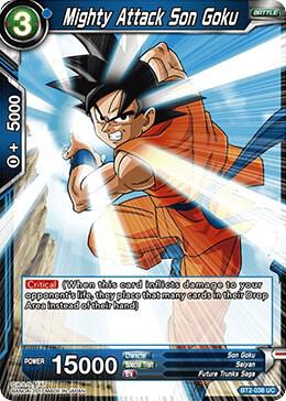 Mighty Attack Son Goku Foil BT2-038 Union Force Dragonball Super card