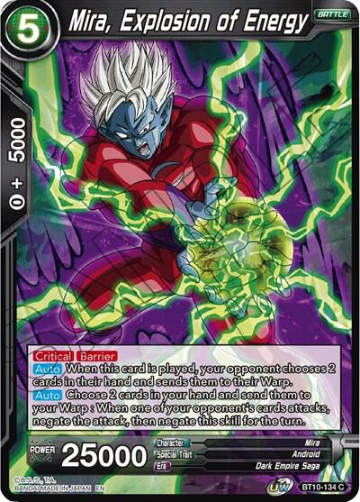 Mira Explosion of Energy Foil BT10-134 Rise of the Unison Warrior Dragonball Super card