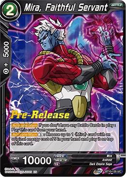 Mira Faithful Servant BT10-135 Rise of the Unison Warrior Pre-Release Cards Dragonball Super card