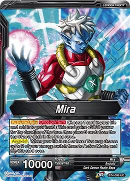 Mira Mira One with Darkness BT4-099 Colossal Warfare Dragonball Super card