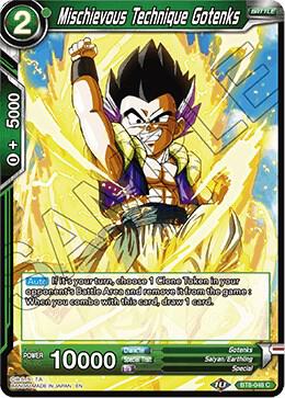 Mischievous Technique Gotenks BT8-048 Malicious Machinations Dragonball Super card