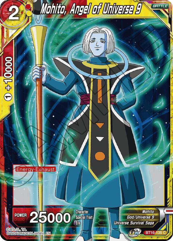 Mohito Angel of Universe 9 BT16-135 Realm of the Gods Dragonball Super card