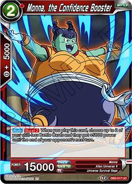 Monna the Confidence Booster DB2-017 Draft Box 05 - Divine Multiverse Dragonball Super card