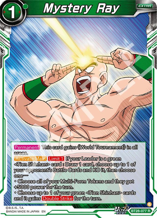 Mystery Ray Foil BT28-077 Prismatic Clash Dragonball Super card