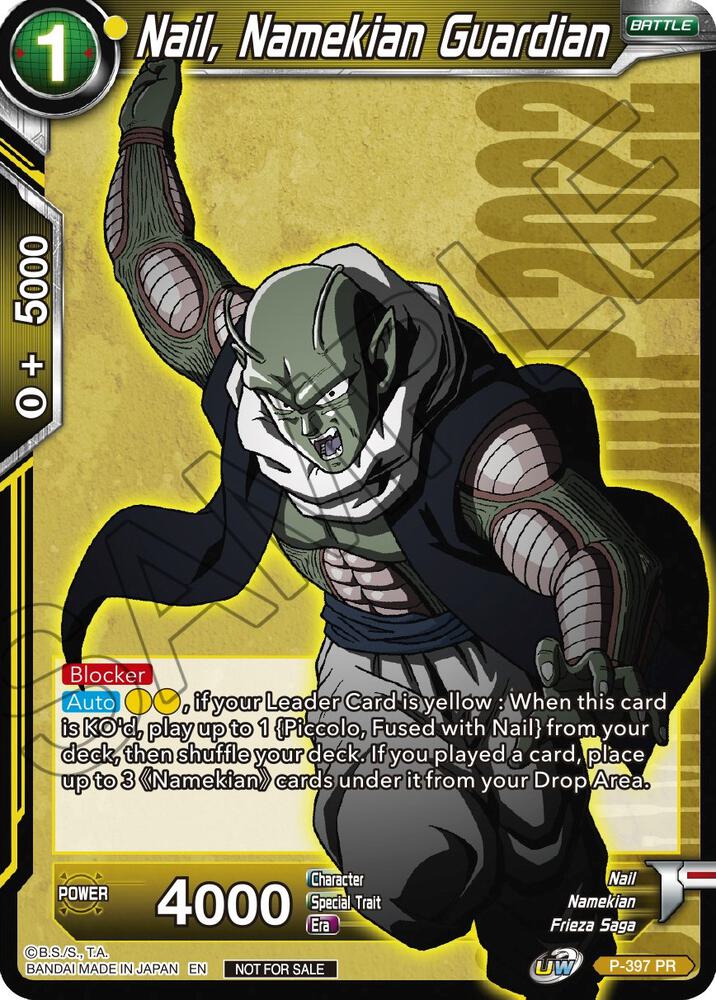 Nail Namekian Guardian Championship Pack 2022 Vol1 P-397 Promotion Cards Dragonball Super card