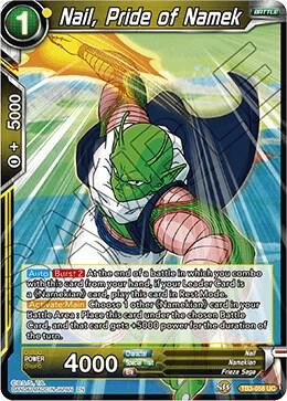 Nail Pride of Namek TB3-058 Clash of Fates Dragonball Super card