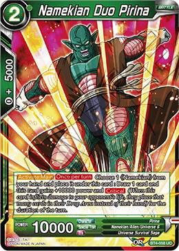 Namekian Duo Pirina Foil BT4-058 Colossal Warfare Dragonball Super card
