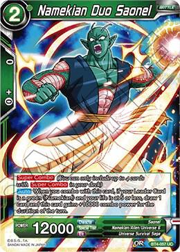 Namekian Duo Saonel Foil BT4-057 Colossal Warfare Dragonball Super card