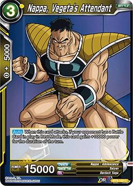 Nappa Vegetas Attendant Foil BT3-102 Cross Worlds Dragonball Super card